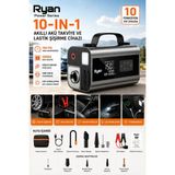 Ryan Akü Takviye Cihazı ve Hava Kompresörü 2000A Takviye ve 150 PSI 10in1 Set