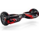 Ryder Star Rs-S5 Red Extreme Grafiti-Elektrikli Kaykay Hoverboard Bluetooth Hoparlörlü 6.5 Inch Akıllı Dengeli