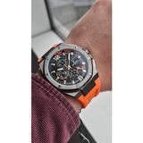 RYM-83605 Silikon Kordon Raymond Erkek Kol Saati Paslanmaz Çelik Kasa - 2 Yıl Garanti - STANDART