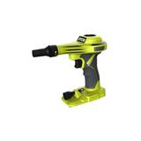 RYOBI 18 V ONE + akülü hava pompası R18VI-0 (maks. basınç 0,034 bar, hava akımı 210 l/dk, şişme botları/şişme yatakları şişirmek için ideal, 2 valf başlığı dahil, akü ve şarj cihazı hariç), yeşil