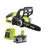 Ryobi One+ akülü zincirli testere RCS1830-140B, 18Volt, yeşil/siyah, lityum iyon akü