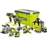 Ryobi R18CK8-342T Kömürsüz Motor Akülü Kompakt Set 8 Parça 4.0 Ah Akü ile Hafif ve Taşınabilir Darbeli Vidalama Seti T5138004827