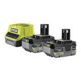 RYOBI RC18120-240X Şarj Cihazı ve 2 x 4.0Ah ONE+18V Pilli Enerji Kiti