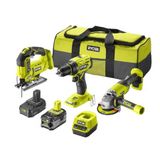 Ryobi RCK183E-242S 18 V Kömürsüz 3'lü Matkap Seti