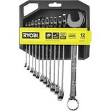 Ryobi RHWR12PC 12 Parça Kombine Anahtar Seti (8-22MM) (5132006066)