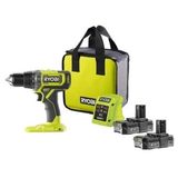 Ryobi RPD18C-220S 18V Darbeli Matkap, Fırçasız Motor, 54 Nm Tork, 27200 Darbe/dk, 13mm Anahtarsız Mandren, 2x2.0Ah Li-Ion Batarya, Çanta Dahil