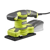 Ryobi RSS280-S titreşimli zımpara 280 W RSS280-S, ince/bileme için ideal, zımpara yüzeyi 93 x 185 mm, hızlı zımpara kağıdı değişimi için cırt cırtlı bant, döngüsel toz emme sistemi, GripZoneTM