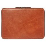 Ryoko Mark Tech Portfolio 13” Full Grain Deri Laptop Kılıfı - Kahverengi