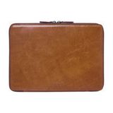 Ryoko Mark Tech Portfolio 13” Full Grain Deri Laptop Kılıfı - Karamel