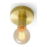 Rys Retro Dekoratif Gold Metal Duvar Aplik Tavan Armatür - Altın