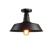 Rys Retro Dekoratif Siyah Metal Tavan Plofyoner Avize