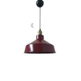 Rys Retro Metal Bordo Eskitme Duylu Dekorataif Metal Rustik Tekli Sarkıt Kafe Mutfak Aydınlatma 30cm