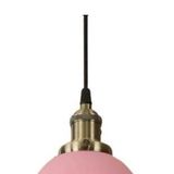 Rys Retro Metal Dekoratif Pembe Tekli Kafe Mutfak Aydınlatma Avize