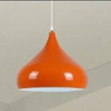 Rys Retro Metal Dekoratif Rustik Kafe Mutfak Aydınlatma Turuncu Tekli Sarkıt Avize Çap:43 Cm