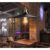 Rys Retro Metal Dekoratif Rustik Tekli Sarkıt Avize 40 cm