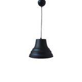Rys Retro Metal Dekoratif Sarkıt Avize Siyah İçi Siyah Kafe Mutfak Aydınlatma Çap:27 Cm