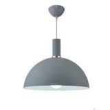 Rys Retro Metal Gri Dekoratif Rustik Kafe Mutfak Sarkıt Avize Çap 30 Cm