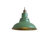 Rys Retro Metal Mat Su Yeşili Eskitme Duylu Dekoratif Rustik Metal Sarkıt Avize Çap:30 Cm