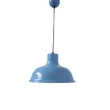 Rys Retro Metal Mavi Dekoratif Tekli Kafe Mutfak Çocuk Odası Sarkıt Avize Çap:30 Cm
