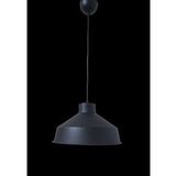 Rys Retro Metal Siyah Dekoratif Siyah İçi Siyah Kafe Mutfak Avize Çap:30 Cm