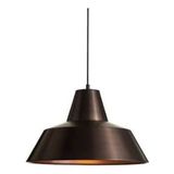 Rys Tasarım Retro Metal Sarkıt Avize Rustik Tekli Sarkıt Kahve Içi Beyaz Cafe Mutfak Aydınlatma 30 cm - Kahverengi - 1