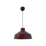 Rys Tasarım Rys Retro Metal Bordo Dekoratif Ruktik Tekli Sarkıt Kafe Mutfak Aydınlatma Çap:30 cm - 1