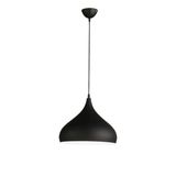 Rys Tasarım Rys Retro Metal Dekoratif Rustik Kafe Mutfak Aydınlatma Siyah Tekli Sarkıt Avize Çap:43 cm - 1