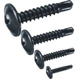 Rysb 3.9X25 mm 100 Adet Siyah Pul Başlı Matkap Uçlu Vida Otomatik Vida - Standart