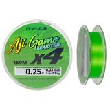 Ryuji Aji Game X4 İp Misina 150mt PE 0.25 0.03mm 2.5kg A.Yeşil