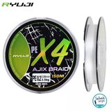 Ryuji Ajix X4 İp Misina 150Mt Pe 0.2 0.08Mm 2.5Kg Beyaz