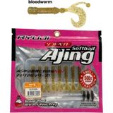 RYUJI Baby Curtail 4.3cm Kokulu Lrf Silikon Yem 8 Adet Bloodworm - Kan Kurdu Solucan