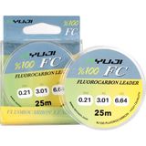Ryuji Fluoro Carbon 25 M Shock Leader Misina - 0.41 Mm