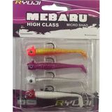 Ryuji Mebaru Micro Shad 6.5cm 3.8gr Lrf Silikon Yem Seti Sky Mix - Ryuji Mebaru Micro Shad 6.5cm 3.8gr LRF Silikon Yem Seti Sky Mix