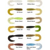 Ryuji Swim Worm 5.5 cm Silikon Yem - Blue And Silver Glitter