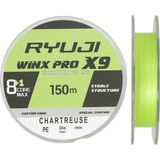 Ryuji Winx Pro X8+1 (X9) 150M Chartreuse Örgü - İp Misina 0.16Mm 12.2Kg