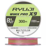 Ryuji Winx Pro X8+1 (X9) 300M Multicolor Örgü - İp Misina 0.14Mm 10.2Kg