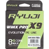 Ryuji Winx Pro X9 150 mt Dark Green Ip Misina - Yeşil - 0,08 MM