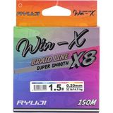 Ryuji Winx X8 150 mt Multi Color Ip Misina 0.13 mm
