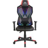 Ryze Breeze Oyuncu Koltuğu - Rgb Siyah/kırmızı 74X124-134X50 cm - Siyah - Kırmızı