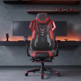 Ryze Techno-Cool Oyuncu Koltuğu - Rgb - Siyah/kırmızı 74X119-129X51 cm - Siyah - Kırmızı