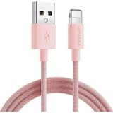 S-1030M13 Yıldırım hızlı şarj kablosu 1m-pembe