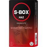S-Box 12'li Kokusuz Yüksek Haz Prezervatif Kabartma Yüzeyli Yapısı ile Yoğun Hazzı Artırır - Gizli