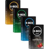 S-Box 4’lü Karma Paket – Hisset, Uzun Geceler, Klasik ve Çilek Prezervatif - Gizli