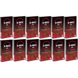S-Box Red 12x12 Paket Kabartma Yüzeyli Prezervatif
