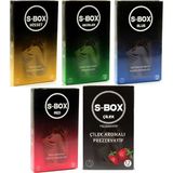 S-Box SB06 12'li 5 Paket Kondom Prezervatif Seti 60 Adet Özel Kabartma Yüzeyli ve Çilek Aromalı