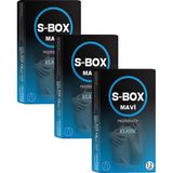 S-Box Sbox 3'lü Paket Bundle - Klasik Prezervatif - Gizli