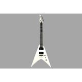 S By Solar VB4.6W Elektro Gitar, White, Poplar, 6 Telli, 24 Fret, Humbucker Manyetikler