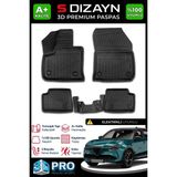 S-Dizayn Alfa Romeo Junior Elektrikli 3D Pro Havuzlu Paspas 2024 Üzeri A+ Kalite 3DS-SDZ271 - Siyah