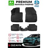 S-Dizayn Alfa Romeo Junior Elektrikli 3D Pro Havuzlu Paspas 2024 Üzeri A+ Kalite - Siyah