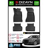S-Dizayn Audi A4 3D Pro Havuzlu Paspas 2011-2016 A+ Kalite 3DS-SDZ244 - Siyah